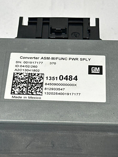 2018 TO 2021 CHEVROLET TRAVERSE POWER INVERTER CONTROL MODULE UNIT ASSY OEM 13510484