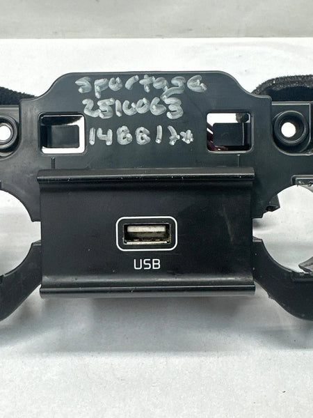 2022 KIA SPORTAGE CENTER CONSOLE USB PORT CHARGER WITH BRACKET ASSY OEM