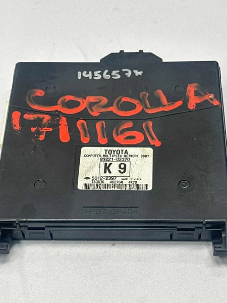 2014 TO 2016 TOYOTA COROLLA MULTI NETWORK CONTROL BODY MODULE UNIT OEM 8922102370