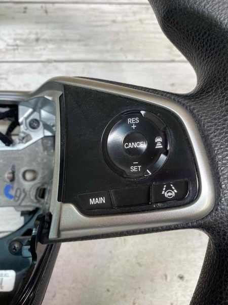 Honda Civic steering wheel 2016 to 2021 black w/o leather OEM assy 78501TBAA11ZA