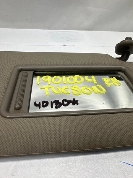 2010 TO 2015 HYUNDAI TUCSON SUN VISOR PASSANGER SIDE ASSEMBLY OEM 852202S080MCH