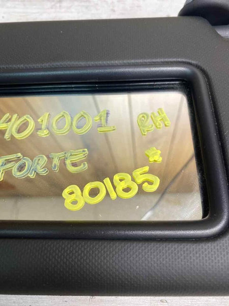 Kia Forte sun visor 19 to 21 right side with sun roof black OEM 85220M7230BGA