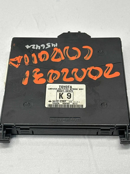 2015 TOYOTA COROLLA MULTI NETWORK CONTROL BODY MODULE CONTROL ASSY OEM 8922102370