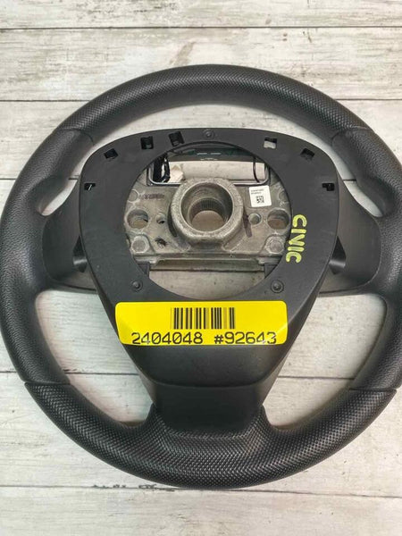 Honda Civic steering wheel 16 21 w/o leather OEM assy cpe & sedan 78501TBAA11ZA