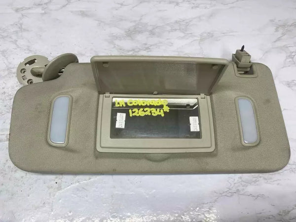 17 18 19 20 21 22 CHEVY COLORADO SUN VISOR LEFT SIDE ILLUMINATED ASSY OEM GRAY 23393314