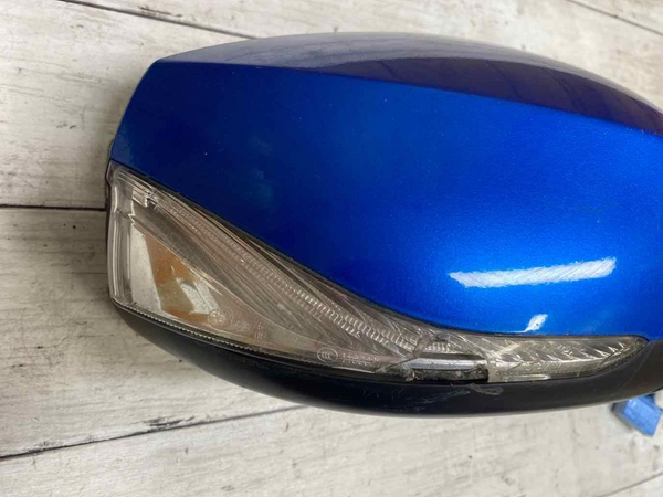 DOOR MIRROR INFINITI Q50 14 21 RIGHT NO A/DIMMING BLUE T/SIGNL BROKEN 963014HB0A