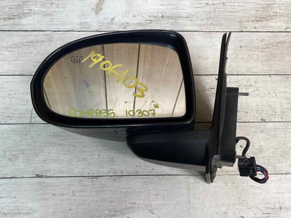 DOOR MIRROR JEEP COMPASS 2007 2017 LEFT SIDE MOULDED BLACK HEATED OEM 68058797AA