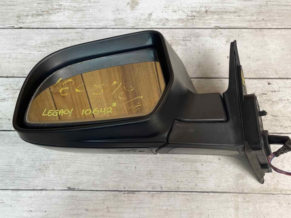 Subaru Legacy door mirror 11 14 left side moulded black assy OEM 91036AJ13C