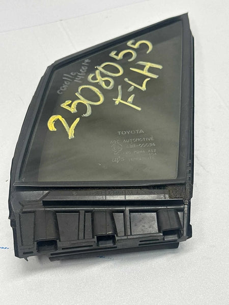 2020 TO 2024 TOYOTA COROLLA FRONT VENT GLASS WINDOW LEFT SIDE ASSY OEM 6821612010