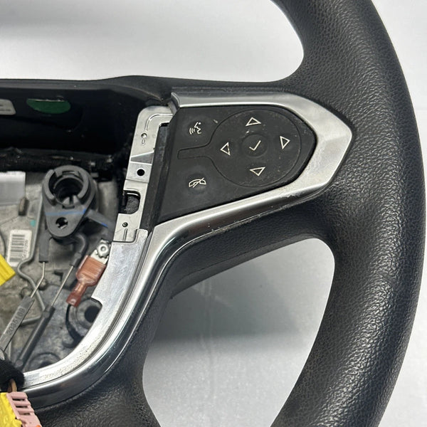 2018 TO 2021 CHEVROLET TRAVERSE STEERING WHEEL LEATHER BLACK ASSY OEM 84439177