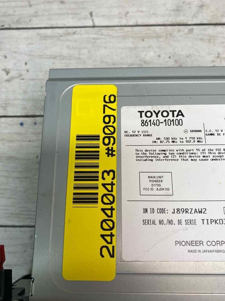 Toyota CHR radio am fm 20 to 22 display screen & receiver OEM 8614010100