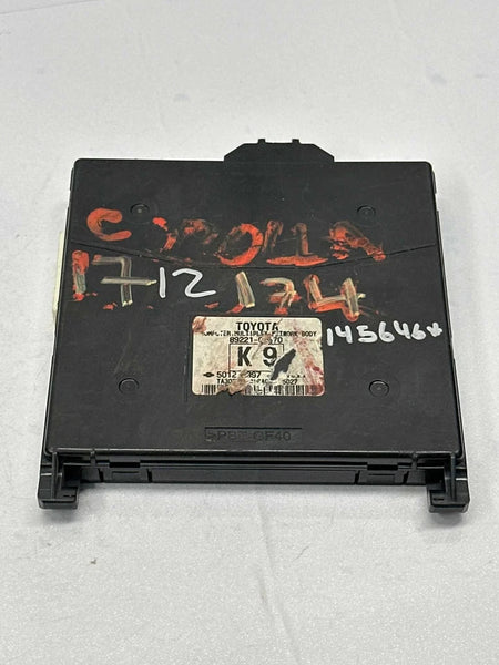 2014 TOYOTA COROLLA MULTI NETWORK CONTROL BODY MODULE UNIT OEM ASSEMBLY 8922102370