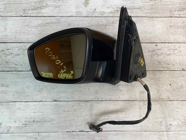 Espelho retrovisor Volkswagen Jetta 2017 2018 lado esquerdo cor preta OEM 5C7857507AF