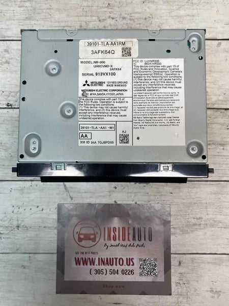 Honda CRV radio am fm 2021 radio receiver unit assy OEM 39101TLAAA1