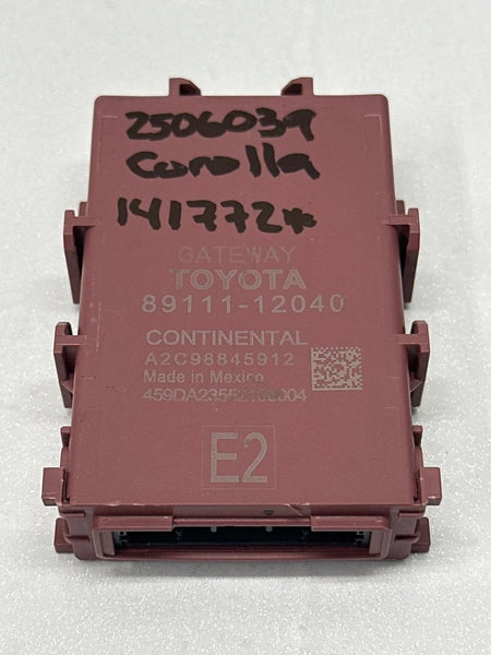 2020 TO 2023 TOYOTA COROLLA NETWORK GATEWAY CONTROL MODULE OEM 8911112040 HYBRID SEDAN