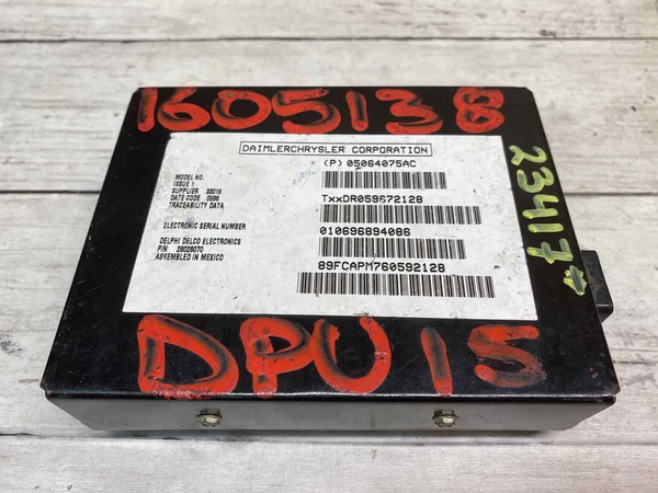 2006 2008 DODGE RAM 1500 PICKUP RÁDIO RECEPTOR DE SATÉLITE MÓDULO OEM 05064075AC