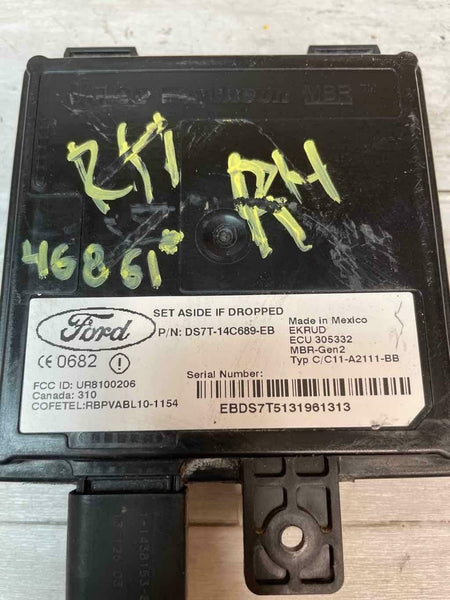 2014 FORD FUSION BLIND SPOT CONTROL MODULE OEM DS7T14C689EB