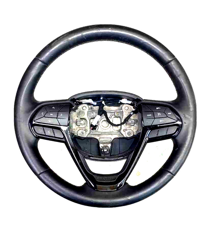Jeep Cherokee steering wheel 2014 to 2021 black leather OEM 5QV34DX0AE