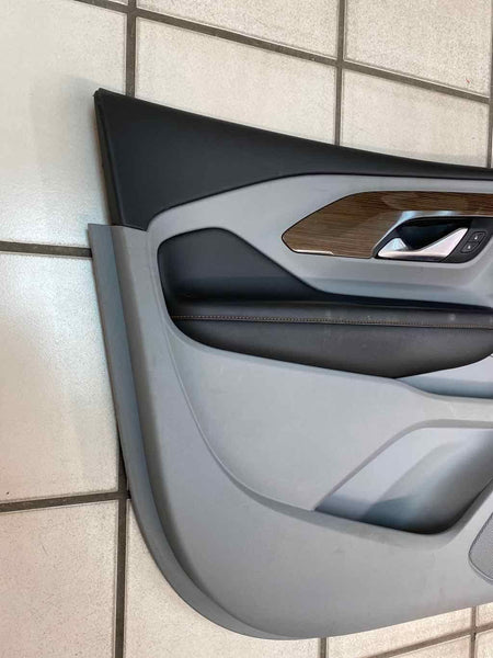 GMC Terrain door panel trim 18 20 front left side gray leather assy OEM 84266062