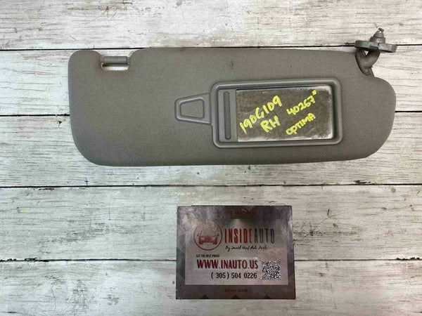 2011 2016 KIA OPTIMA SUN VISOR LADO DIREITO DO PASSAGEIRO CINZA ASSY OEM 852022T520UP