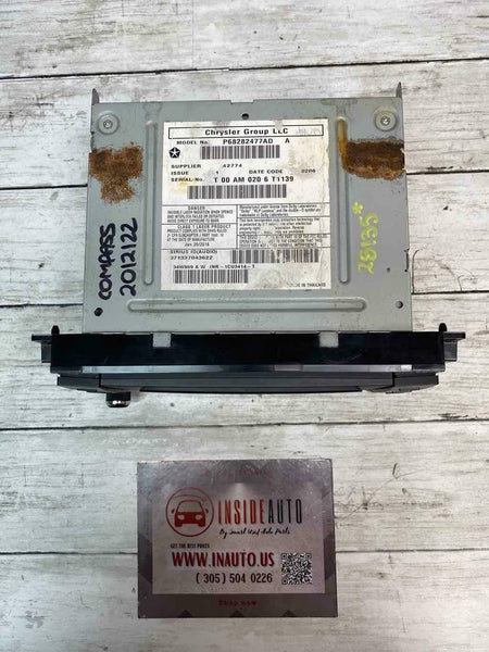 2013 2017 JEEP COMPASS RÁDIO TELA DE EXIBIÇÃO E RECEPTOR ASSY OEM 68282477AD