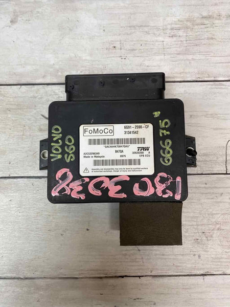 2015 VOLVO S60 MÓDULO DE CONTROLE DO FREIO DE ESTACIONAMENTO ASSY OEM 6G912598CF