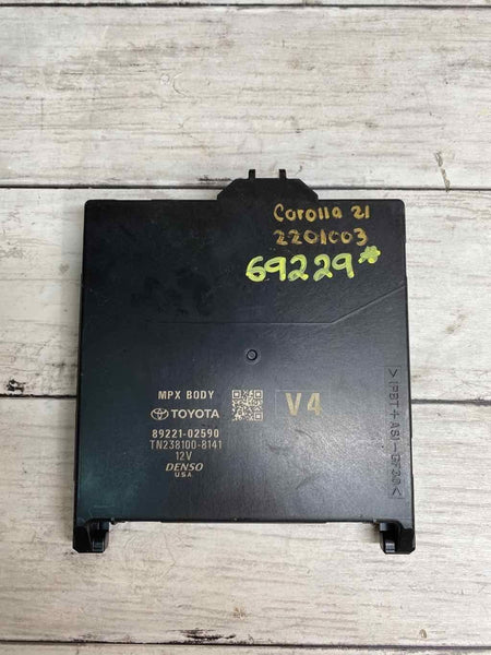 20 22 TOYOTA COROLLA SEDAN MPX MULTI NETWORK CONTROL MODULE BCM OEM 8922102590