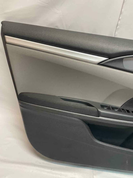 2016-2020 HONDA CIVIC PANEL DE MOLDURA DE PUERTA DELANTERA IZQUIERDA GRIS OEM 83550TBAA01