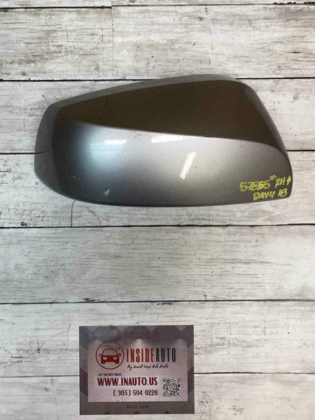 2016 2018 TOYOTA RAV4 DOOR MIRROR PASSENGER SIDE SILVER COVER ONLY OEM