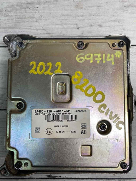 Honda Civic rádio am fm 2022 rádio bose amplificador conjunto OEM 8A400T20A01
