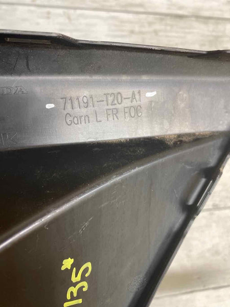 2022 HONDA CIVIC FRONT LEFT SIDE FOG DRIVING LIGHT TRIM BEZEL OEM 71191T20A1