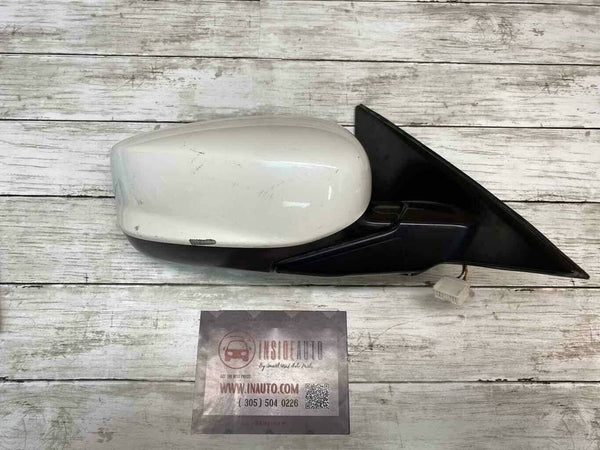 2013 2018 ACURA ILX DOOR MIRROR PASSENGER SIDE WHITE ASSY OEM 76208TX6A01