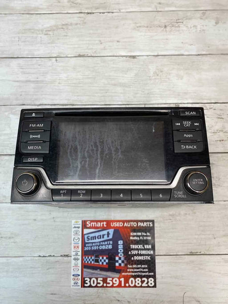 2016 NISSAN SENTRA RADIO RECEIVER 5.0" DISPLAY SCREEN ASSY OEM 281854AF1A