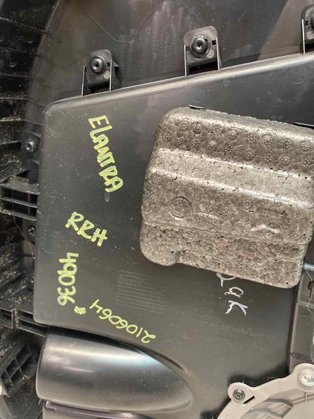 18 HYUNDAI ELANTRA US REAR LEFT INNER DOOR TRIM PANEL GRAY OEM 83305F3020UTH