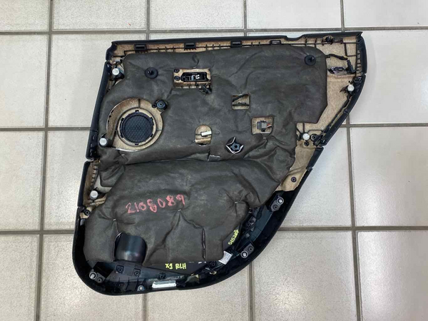 Moldura de panel de puerta BMW X1 16 21, parte trasera izquierda, interior, negra, OEM 51427438121