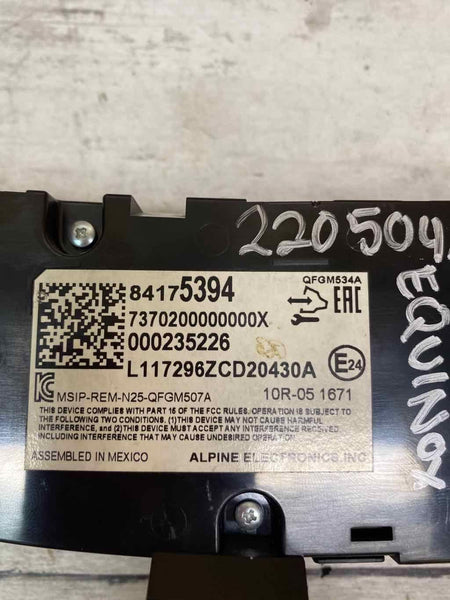 2018 CHEVY EQUINOX AC HVAC AQUECEDOR PAINEL DE CONTROLE ASSY OEM 84175394