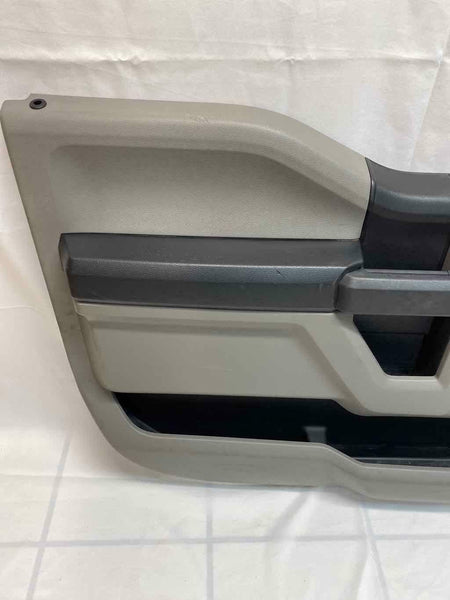 2018 2020 FORD F150 FRONT DRIVER SIDE DOOR TRIM PANEL GRAY ASSY OEM FL3Z1823943CA