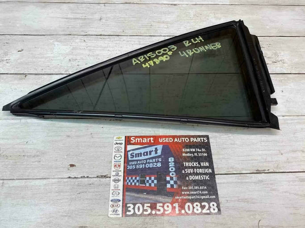 2010 2020 TOYOTA 4RUNNER REAR LEFT VENT GLASS OEM FV24500YP