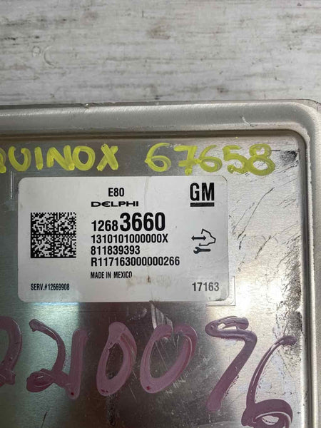 2018 2020 CHEVY EQUINOX 1.5L MÓDULO DE COMPUTADOR DO MOTOR ECM ECU OEM 12669908