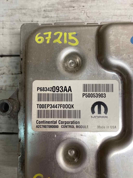 2018 JEEP CHEROKEE 2.4L ENGINE COMPUTER MODULE ECM ECU OEM 68342093AA