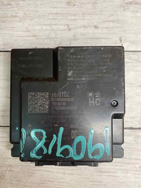 2017 2018 CHEVROLET MALIBU MÓDULO DE CONTROLE DE BLOQUEIO DE ROUBO OEM 13510106