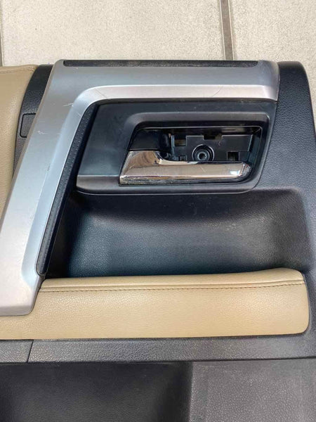 15 16 17 18 19 20 TOYOTA 4RUNNER DOOR PANEL TRIM REAR LEFT BEIGE LEATHER OEM 6764035C40C2