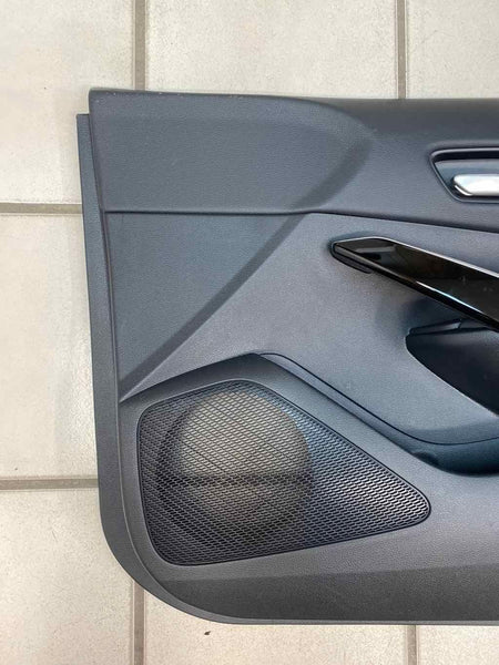 21 TOYOTA COROLLA PANEL DE MOLDURA DE PUERTA INTERIOR DELANTERA DERECHA CUERO NEGRO 6761012U10C1