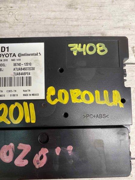 2020 TOYOTA COROLLA TRANSCEIVER TELEMATCIS CONTROL MODULE OEM 8674012010
