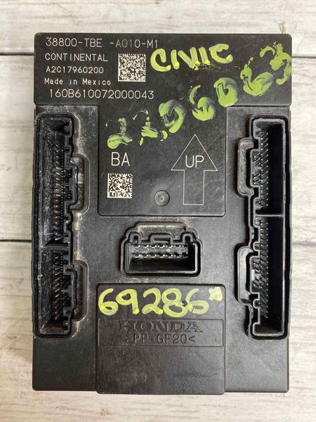Módulo de controle da carroceria do Honda Civic 2019 a 2021 unidade bcm sedan LX OEM 38800TBEA01