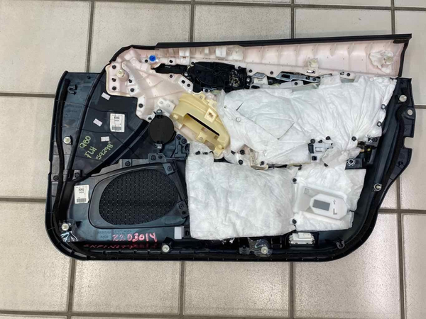 Moldura de panel de puerta Infiniti Q50 14 21, parte delantera izquierda, conjunto negro OEM 809014GA0A