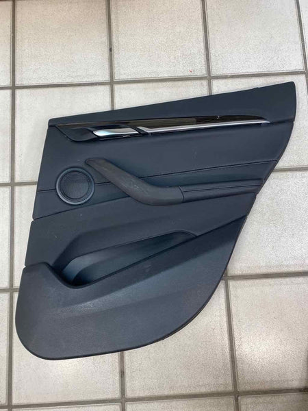 BMW X1 door panel trim 16 21 inner rear right side black assy OEM 51427438122