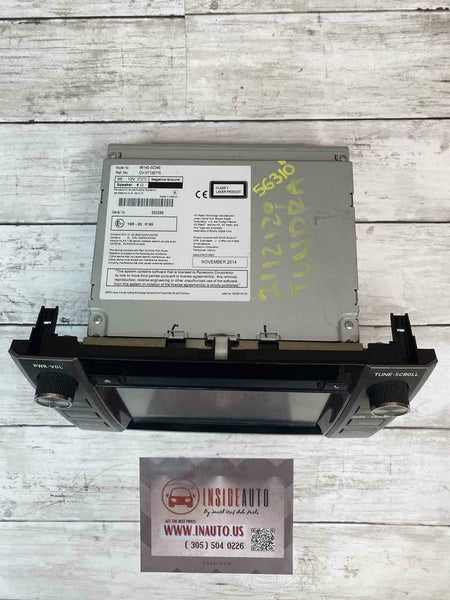 2014 2015 TOYOTA TUNDRA RÁDIO TELA DE EXIBIÇÃO E RECEPTOR 861400C040 57070 na face rdo