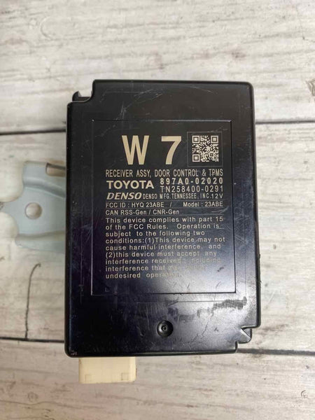 2014 TOYOTA 4RUNNER TPMS &amp; UNIDADE DE MÓDULO DE CONTROLE DE PORTA ASSY OEM 897A002020