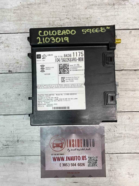 Radio Chevy Colorado 2017-2019 con pantalla táctil de 8.0" OEM 84361175